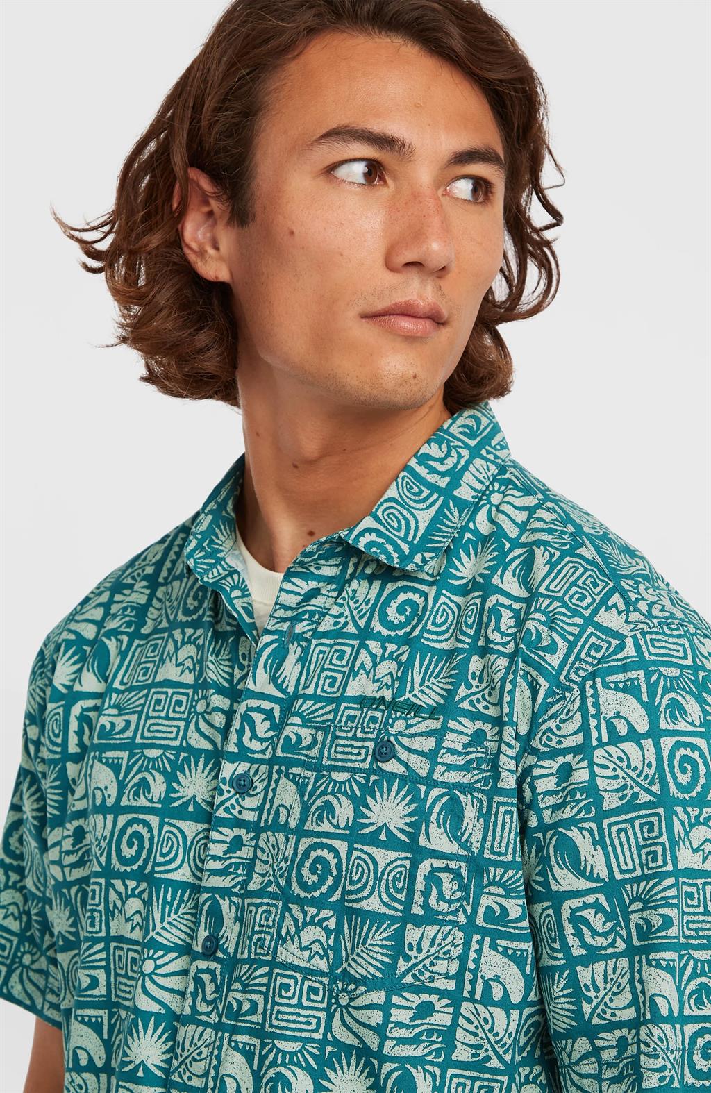 Print Short Sleeve Shirt for Men