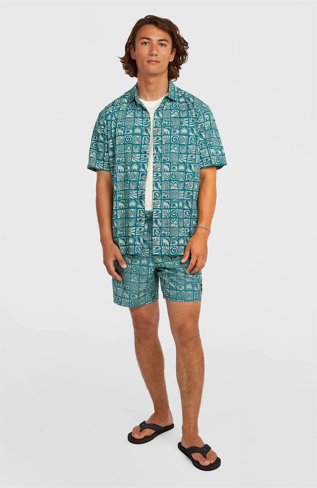 Print Short Sleeve Shirt for Men
