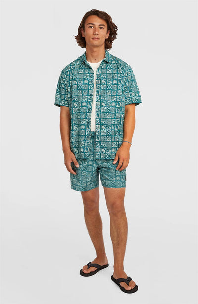 Print Short Sleeve Shirt for Men