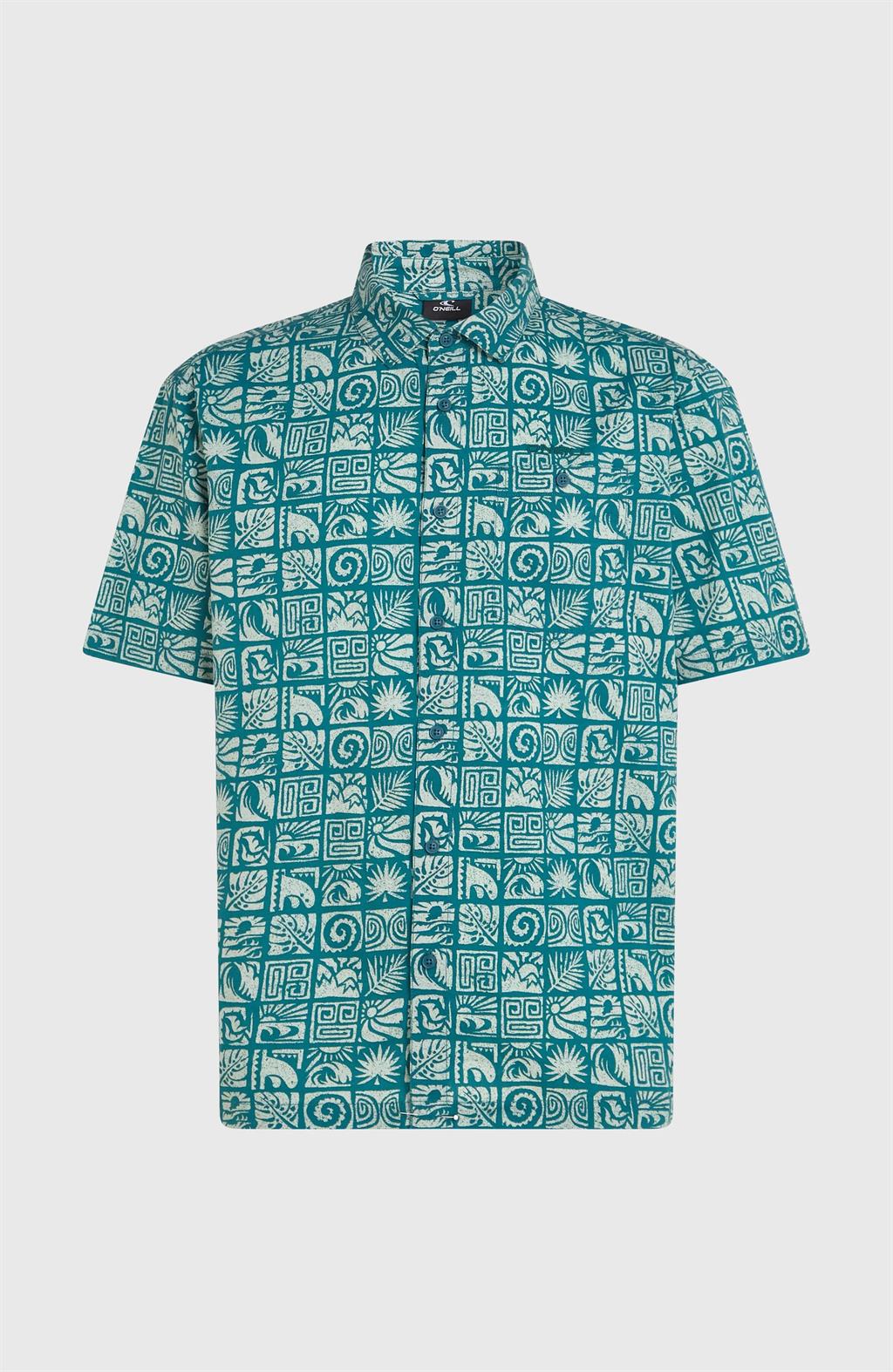 Print Short Sleeve Shirt for Men