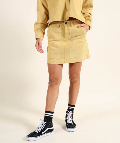 OXBOW Cord Skirt - Corduroy Mini Skirt for Women