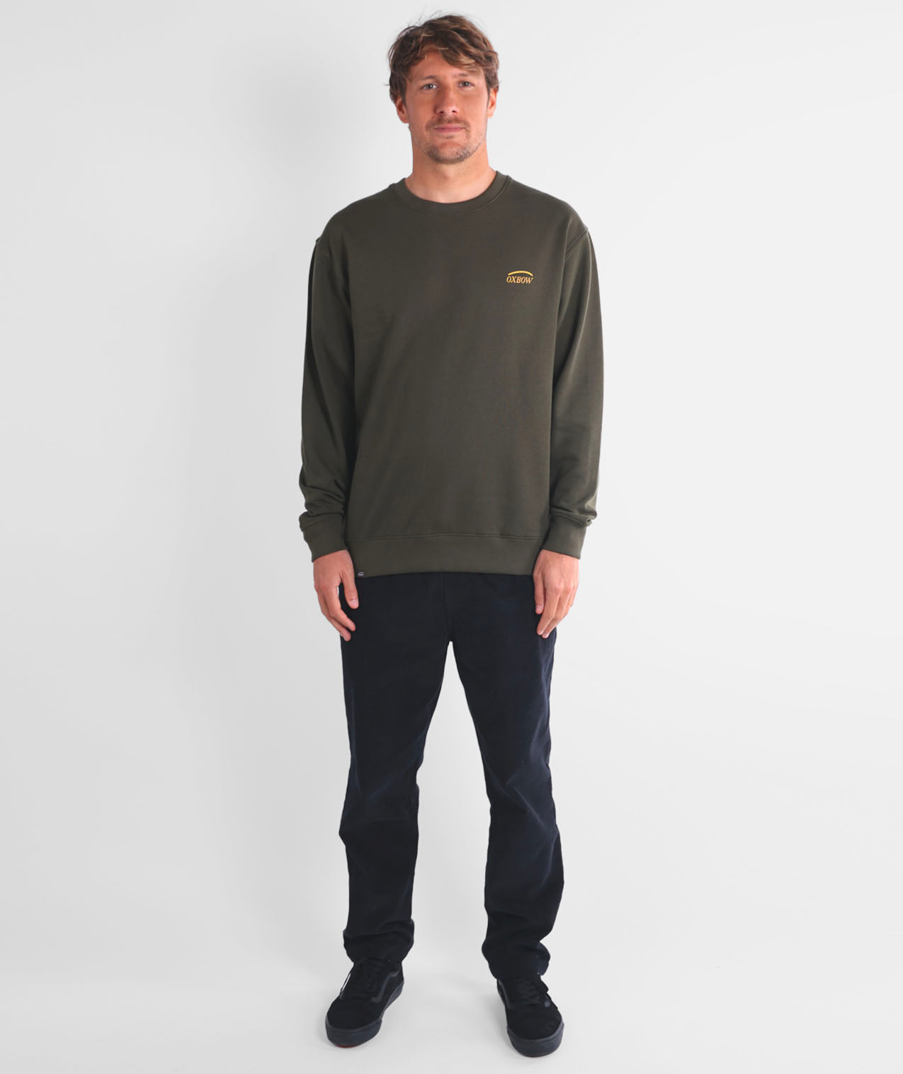 OXBOW Floral - Herren Fleece-Crew-Sweatshirt