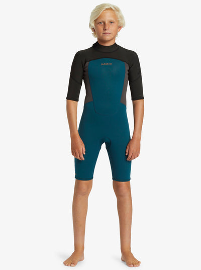 2/2 mm Everyday Sessions - Springsuit met korte mouwen en rits aan de achterkant voor jongens