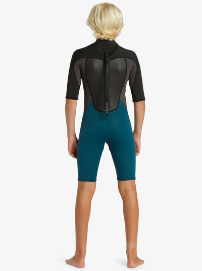 2/2 mm Everyday Sessions - Springsuit met korte mouwen en rits aan de achterkant voor jongens