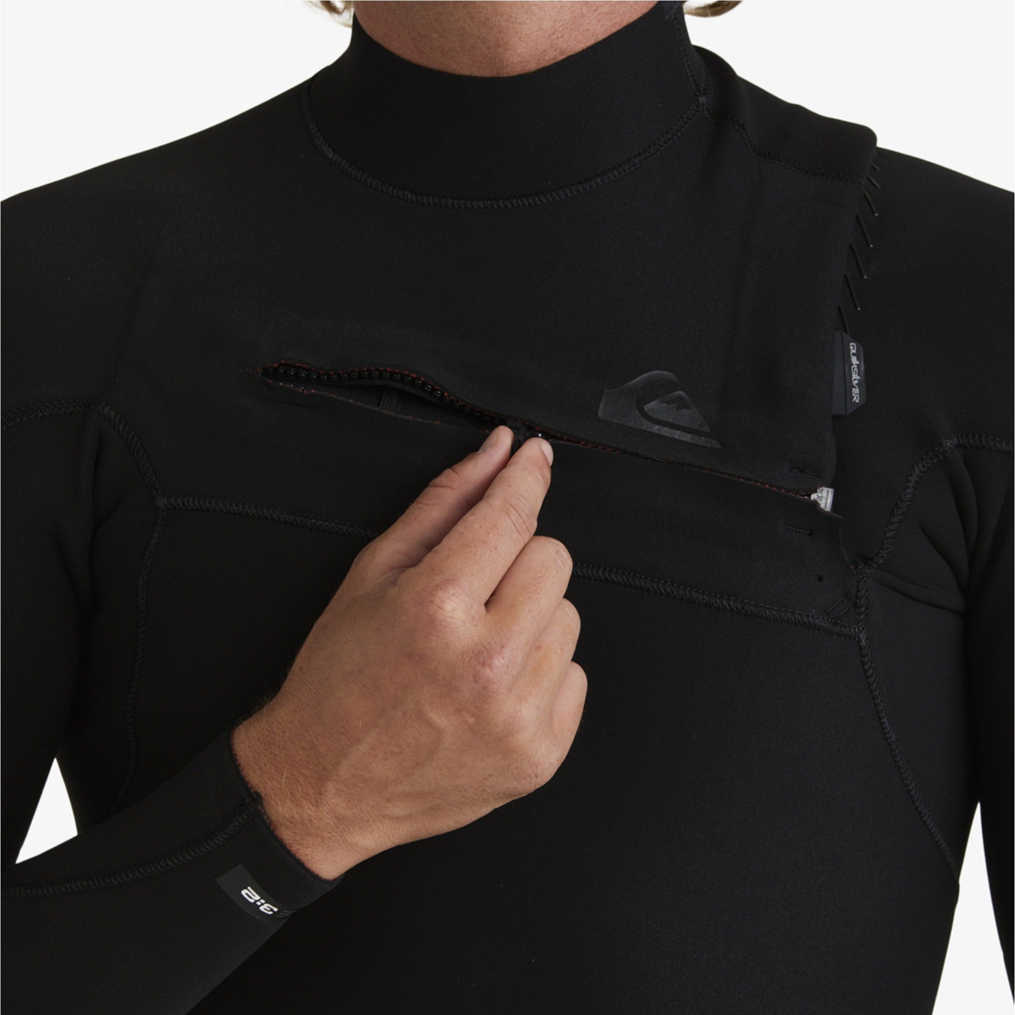Quiksilver 4/3mm Highline - Chest Zip Wetsuit for Men