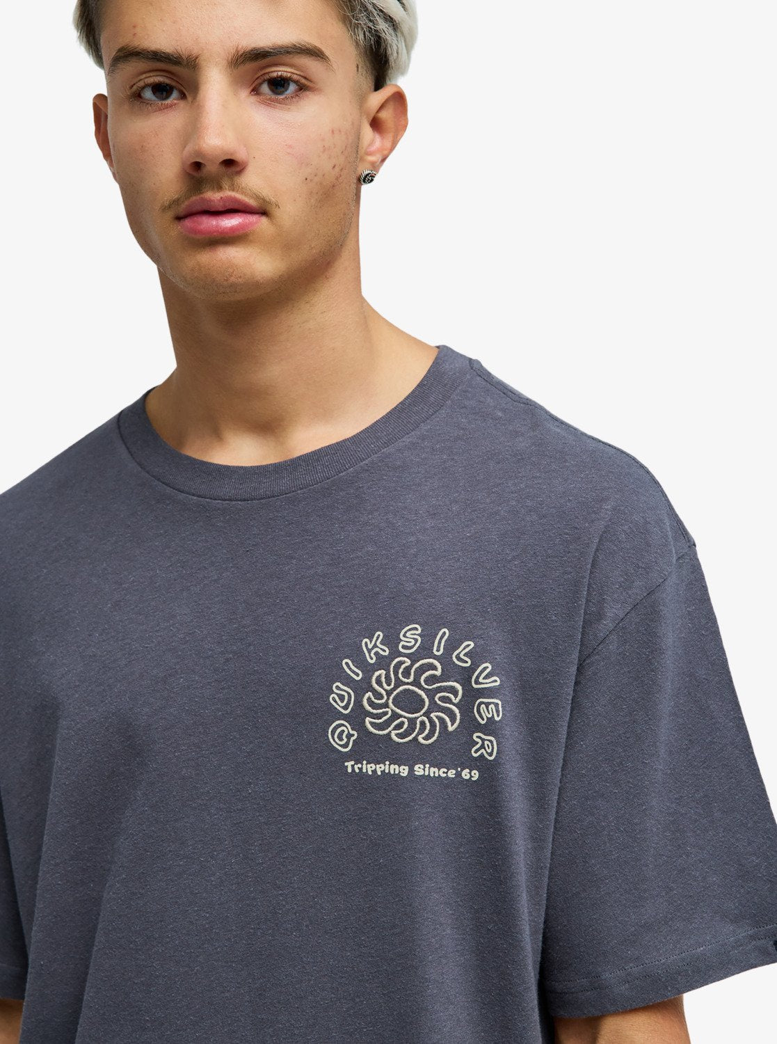 Curve Palm - Heren Surf Lifestyle Korte Mouwen T-shirt