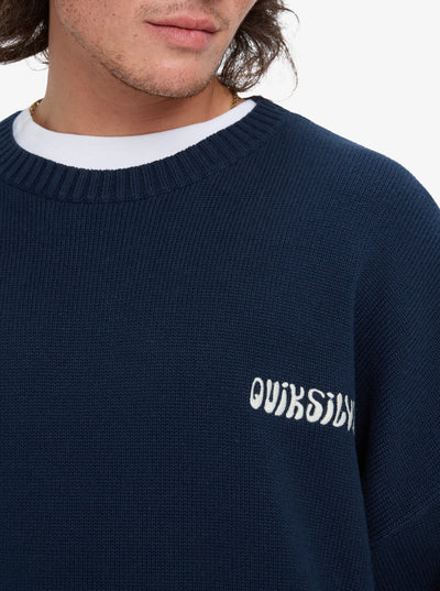 Quiksilver Devils Jacquard Logo - Crew Neck Sweater for Men
