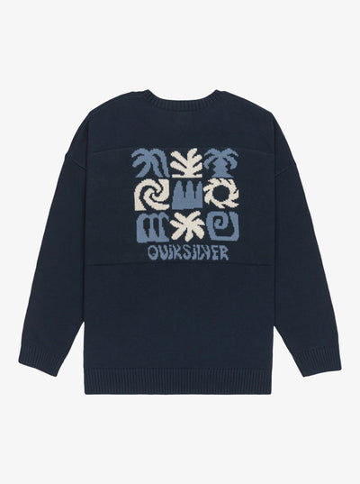 Quiksilver Devils Jacquard Logo - Crew Neck Sweater for Men