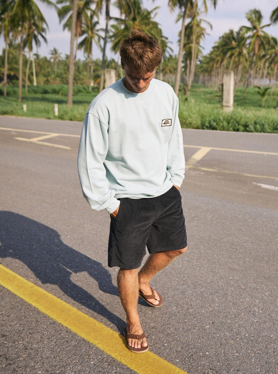 Quiksilver Elevated Crew - Herren Surf Lifestyle Fleece Sweater