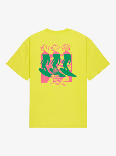 Flowers Surfing - Heren Surf Lifestyle Korte Mouwen T-shirt