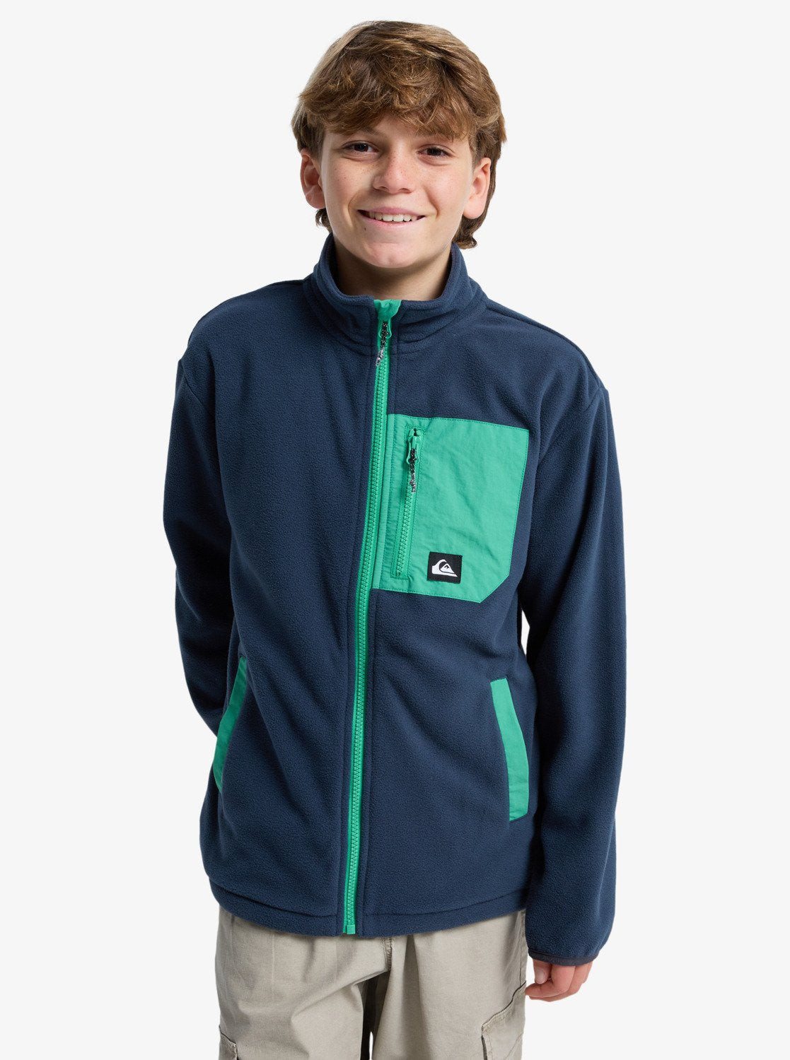 Quiksilver Ice Fields - Boys Surf Lifestyle Full Zip Fleece