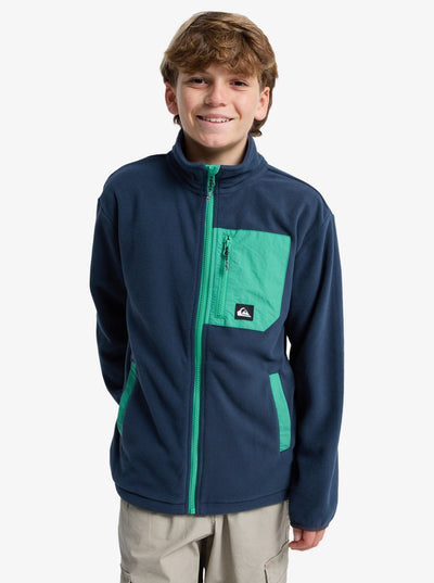 Quiksilver Ice Fields - Boys Surf Lifestyle Full Zip Fleece