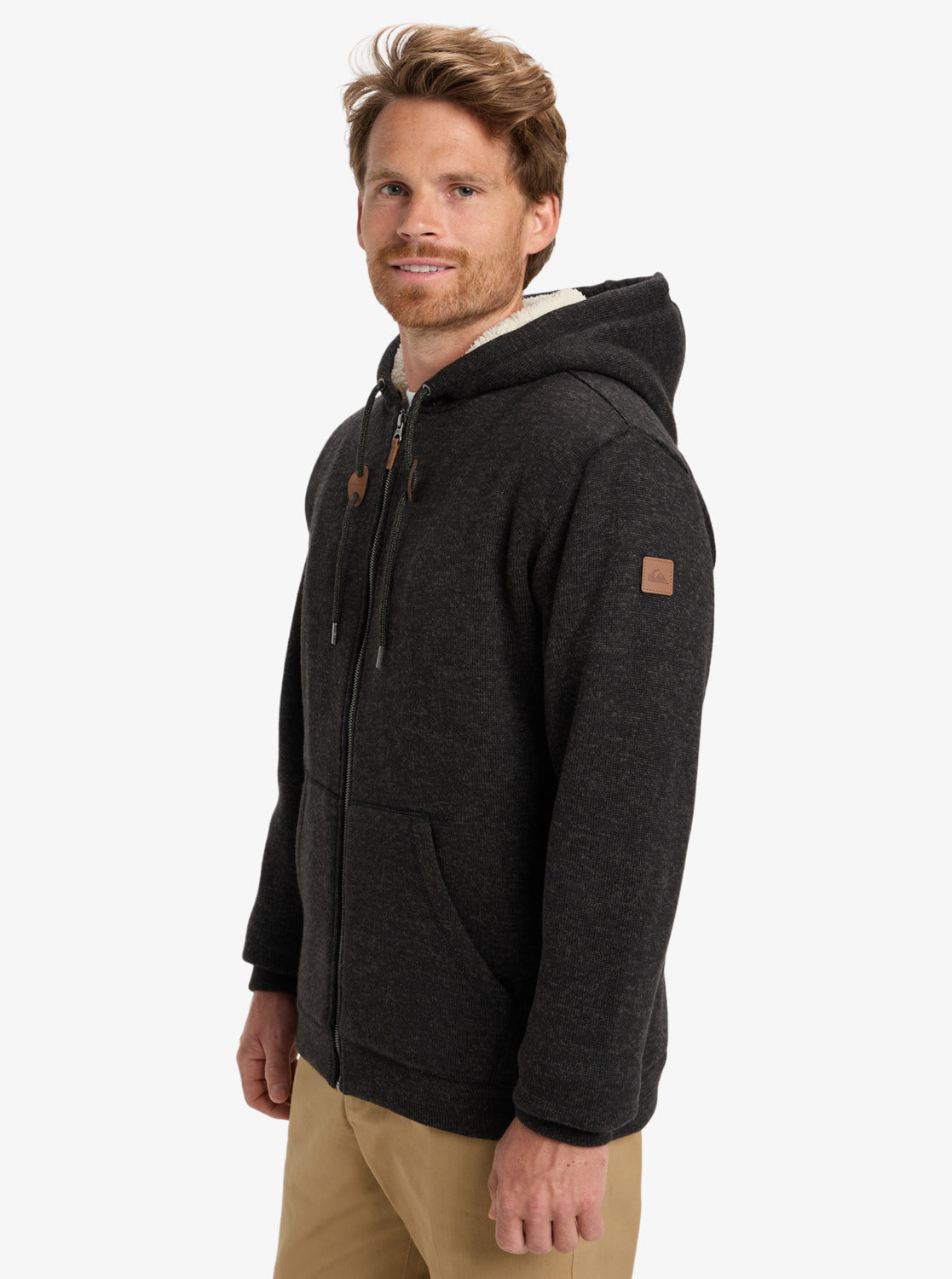 Quiksilver Keller Sherpa - Full Zip Sherpa Hoodie for Men
