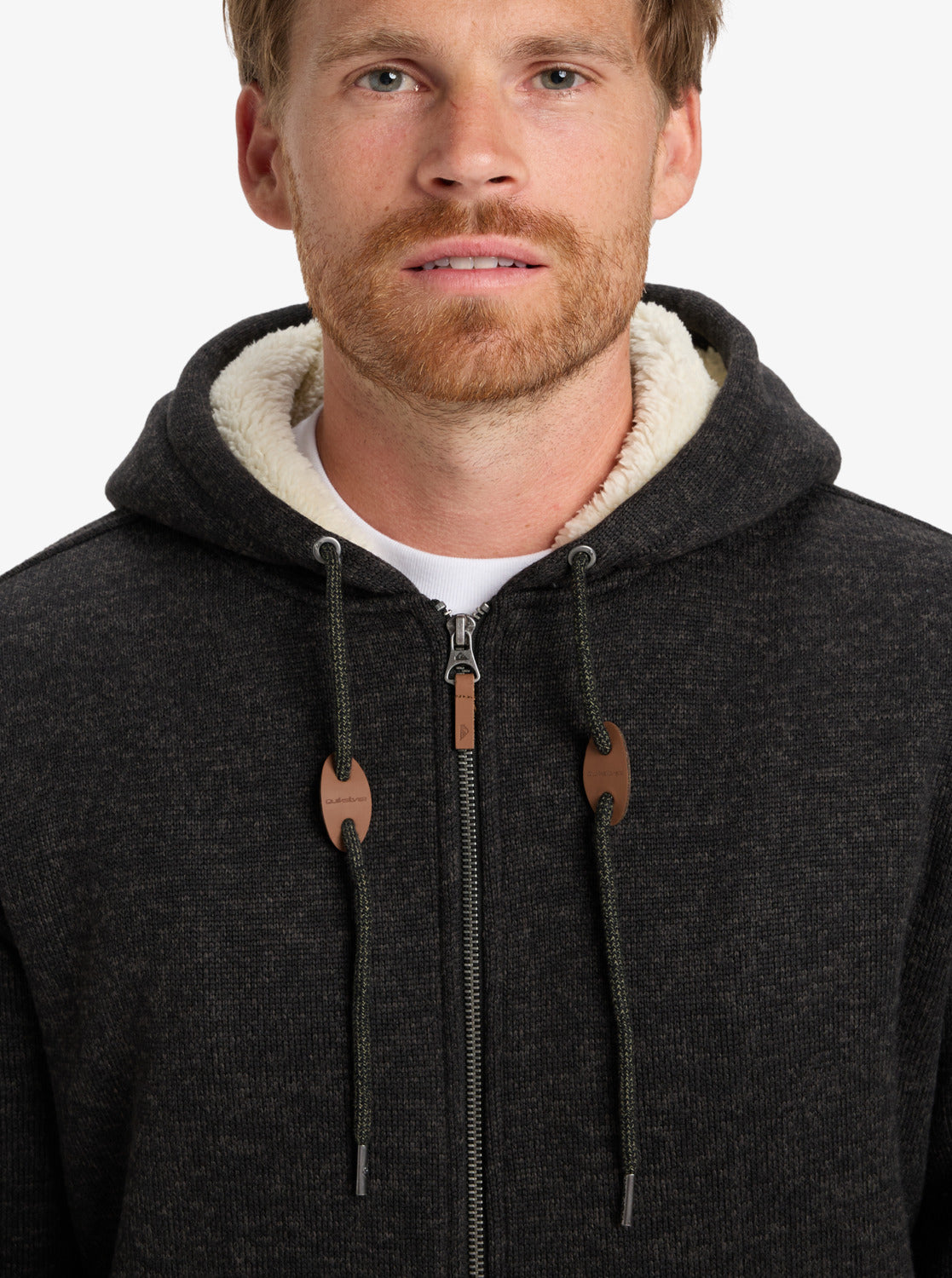 Quiksilver Keller Sherpa - Full Zip Sherpa Hoodie for Men