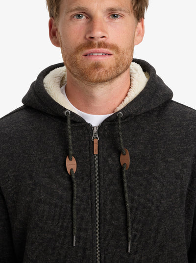Quiksilver Keller Sherpa - Full Zip Sherpa Hoodie for Men