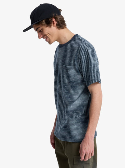 Lopaz Striped - Heren Surf Lifestyle Korte Mouwen T-shirt