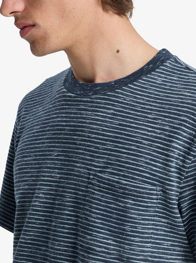 Lopaz Striped - Heren Surf Lifestyle Korte Mouwen T-shirt