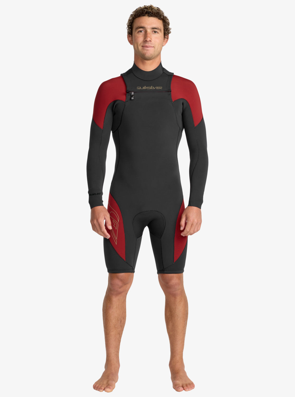 Quiksilver Mercury Spring 2/2mm - Mens Front Zip Long Sleeve