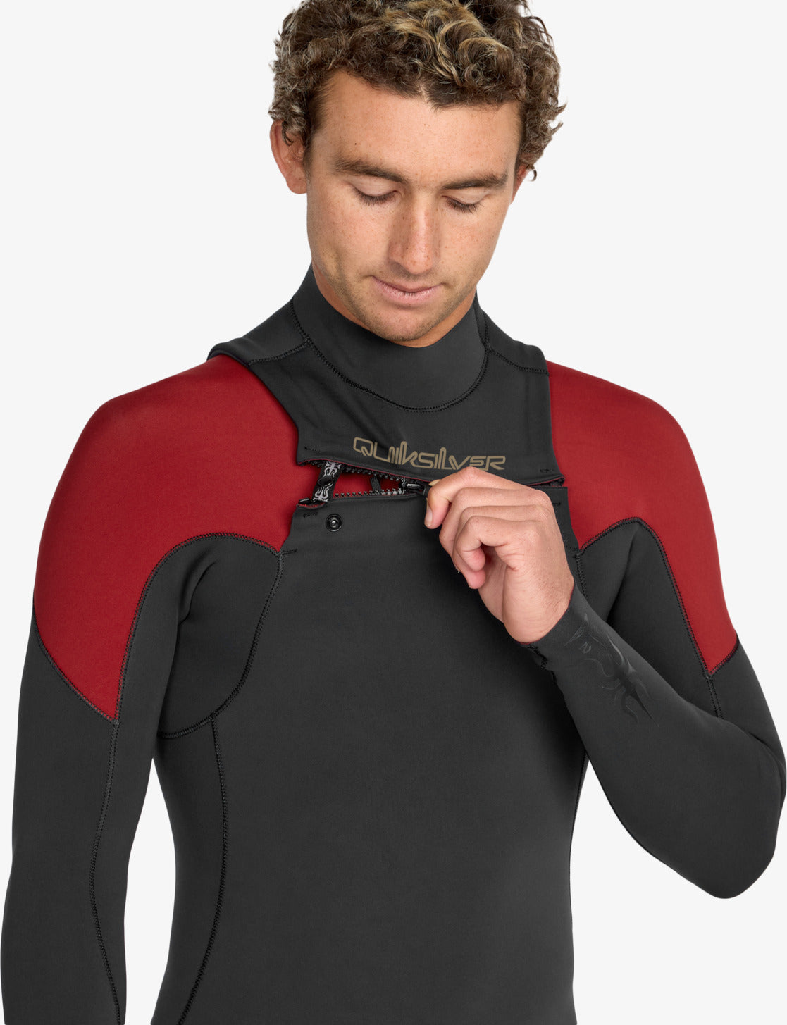 Quiksilver Mercury Spring 2/2mm - Mens Front Zip Long Sleeve