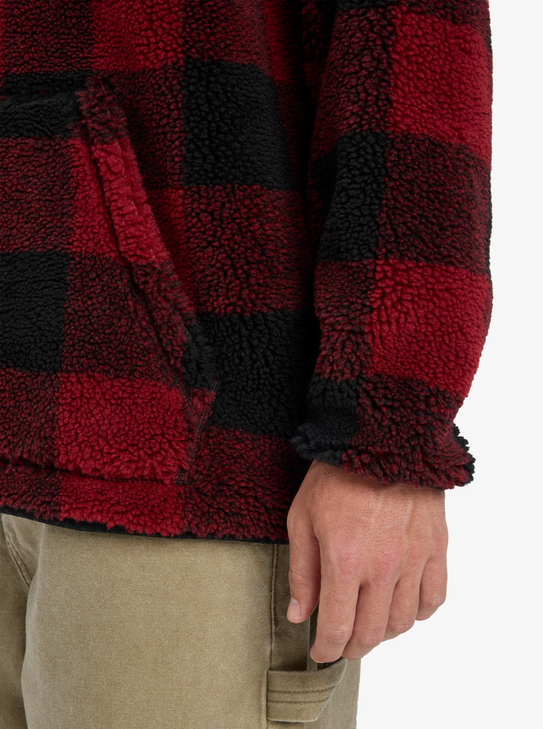 Mercury Woodlands Sherpa - Half Zip Sherpa Check-jack voor heren