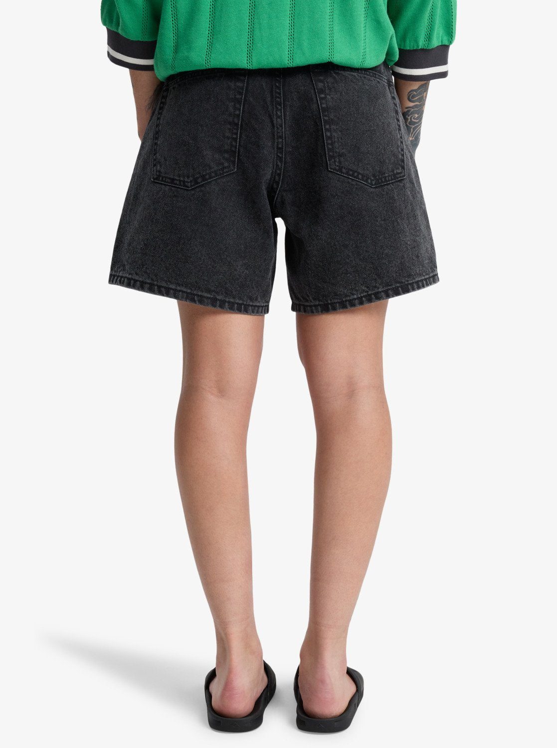 Mom Denim Short - Dames Surf Lifestyle Denim Short