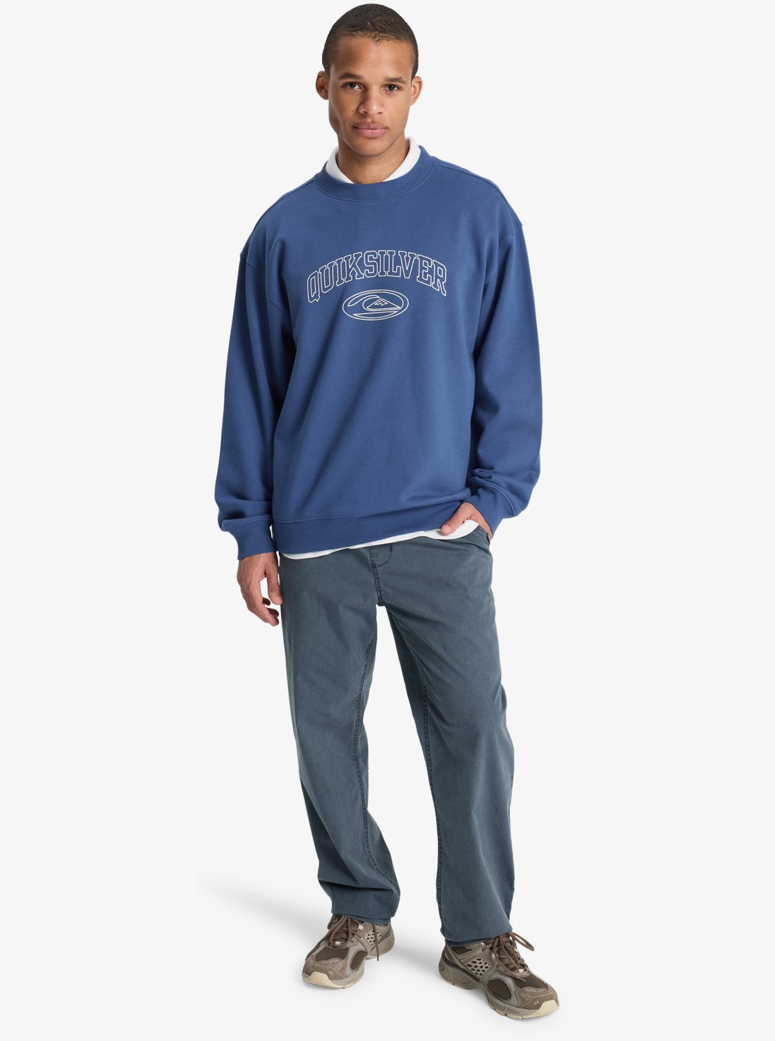Quiksilver New Iconic - Herren Surf Lifestyle Fleece Crew Sweater