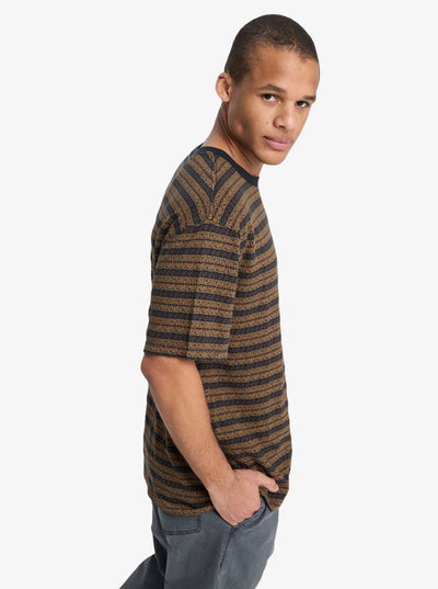 Okano Jacquard - Heren Surf Lifestyle Korte Mouwen T-shirt