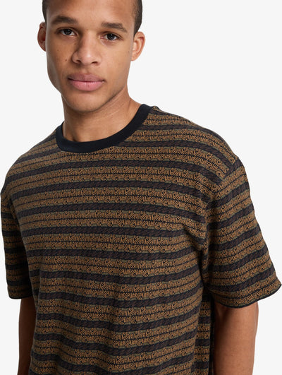 Okano Jacquard - Heren Surf Lifestyle Korte Mouwen T-shirt