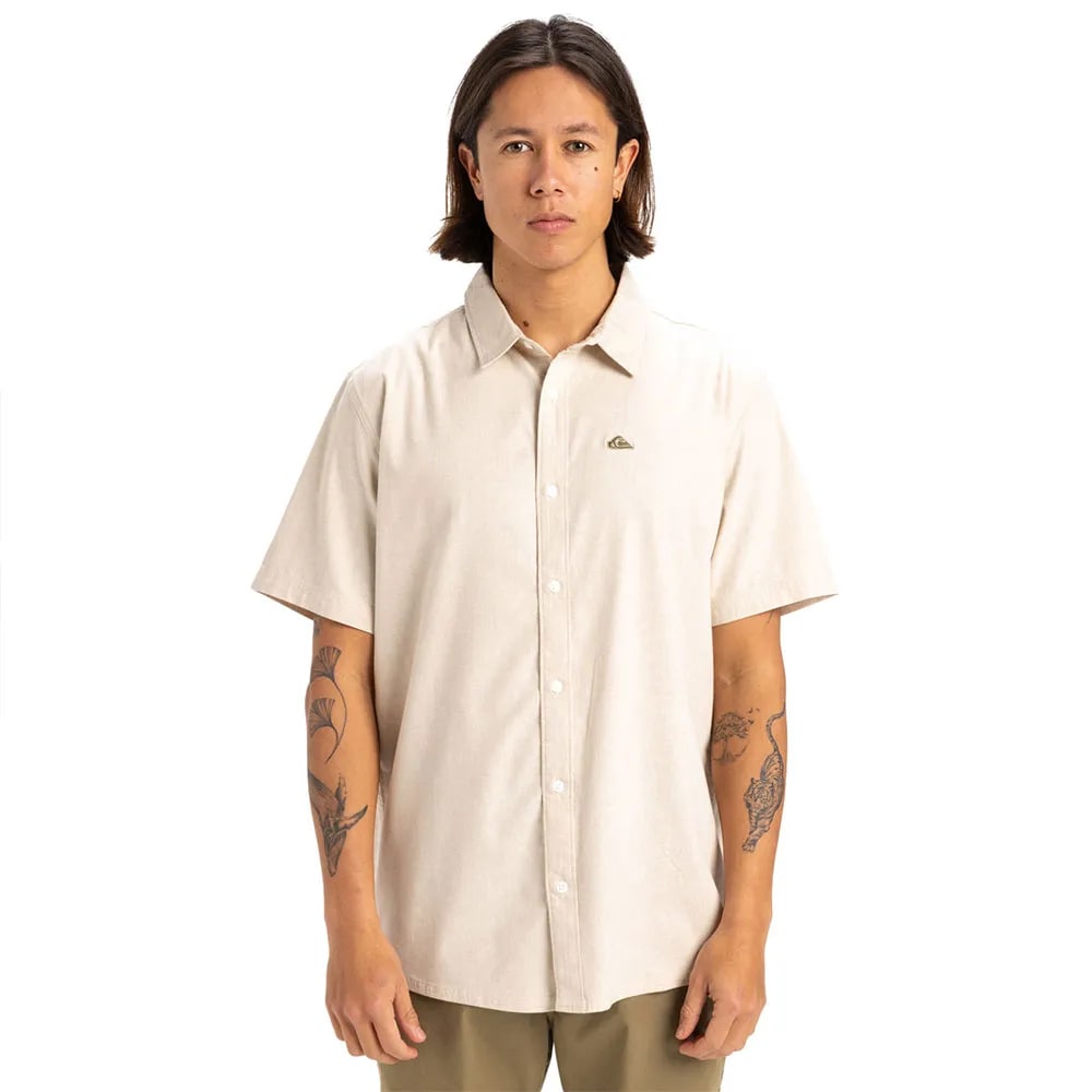 Quiksilver Premium Stretch - Mens Surf Lifestyle Short Sleeve Shirt