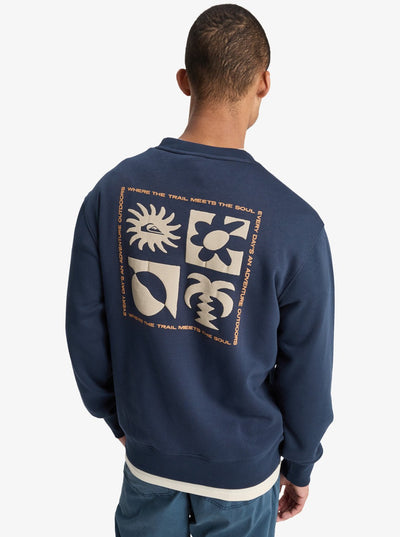 Quiksilver Salt Water Graphic - Herren Surf Lifestyle Fleece Sweater