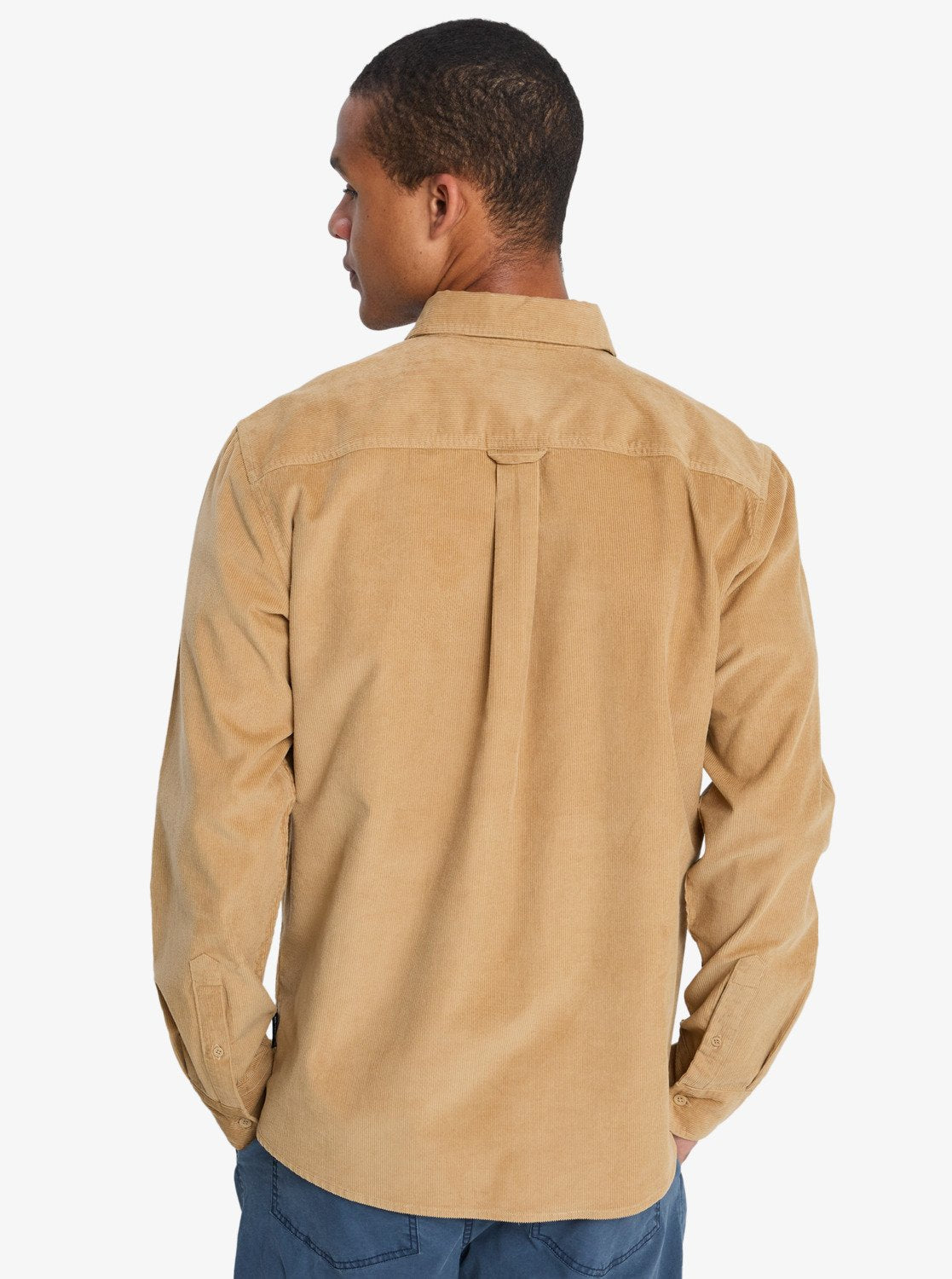 Smoke Trail - Heren Surf Lifestyle Corduroy Long Sleeve Shirt