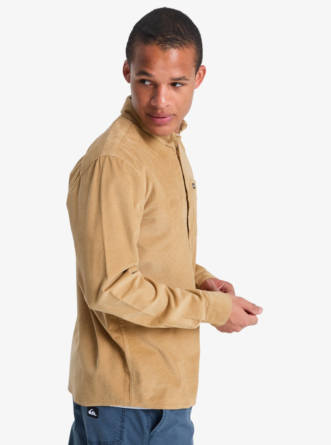 Smoke Trail - Heren Surf Lifestyle Corduroy Long Sleeve Shirt
