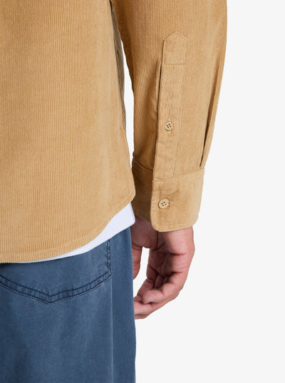 Smoke Trail - Heren Surf Lifestyle Corduroy Long Sleeve Shirt
