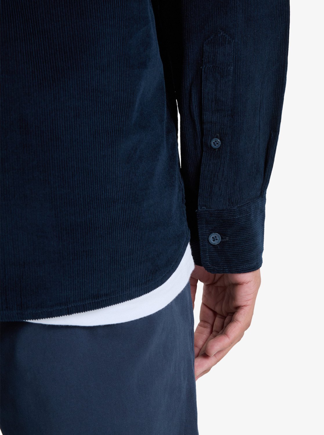 Smoke Trail - Heren Surf Lifestyle Corduroy Long Sleeve Shirt