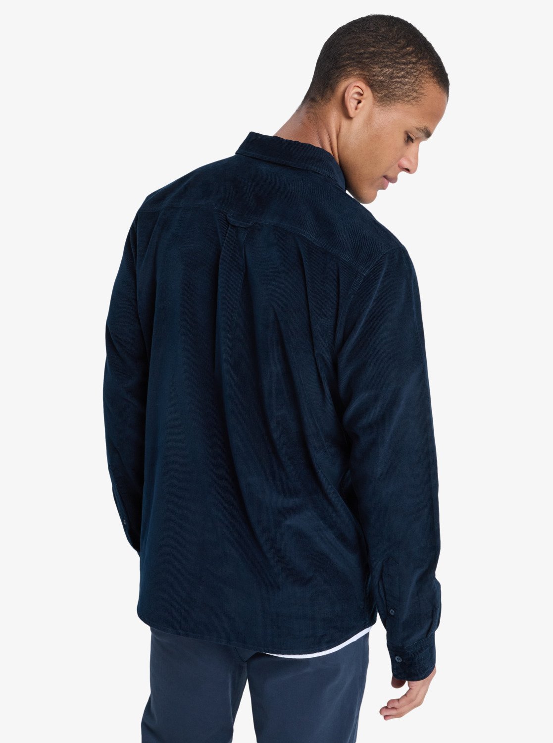 Smoke Trail - Heren Surf Lifestyle Corduroy Long Sleeve Shirt