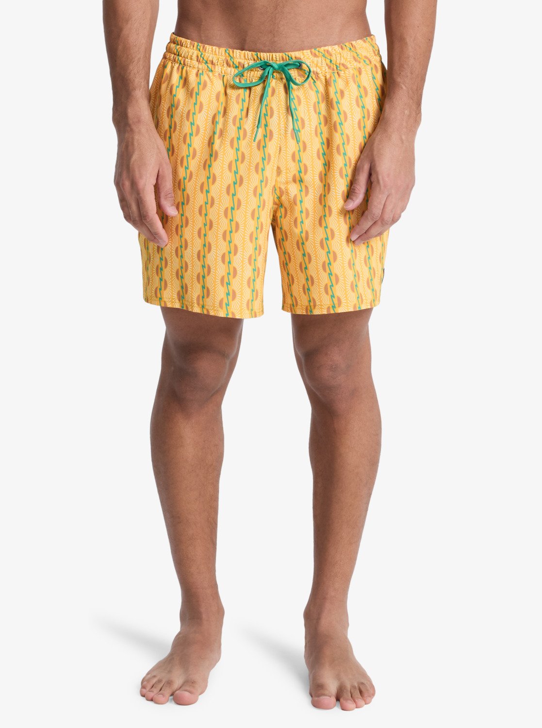 Stretch Printed Volley - Heren Surf Performance Boardshort