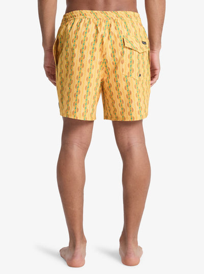 Stretch Printed Volley - Heren Surf Performance Boardshort