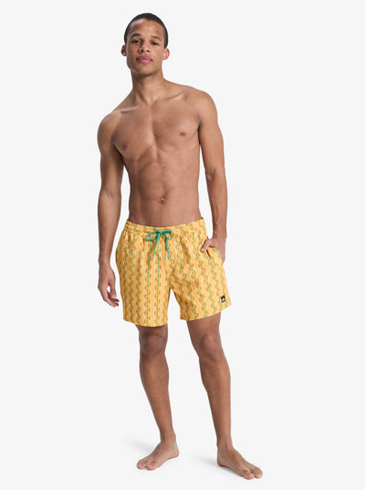 Stretch Printed Volley - Heren Surf Performance Boardshort