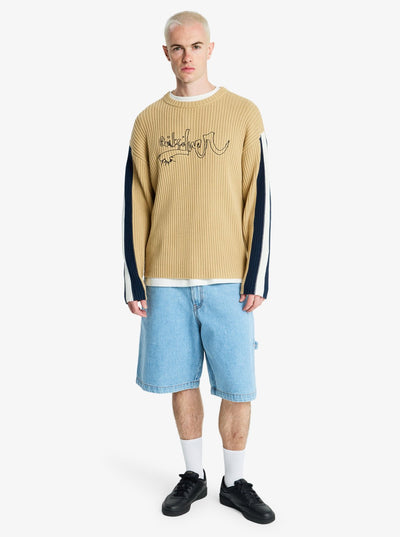 Quiksilver Young Guns Scrimbler - Mens Surf Lifestyle Crew Ne