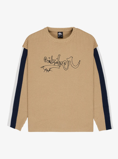 Quiksilver Young Guns Scrimbler - Mens Surf Lifestyle Crew Ne