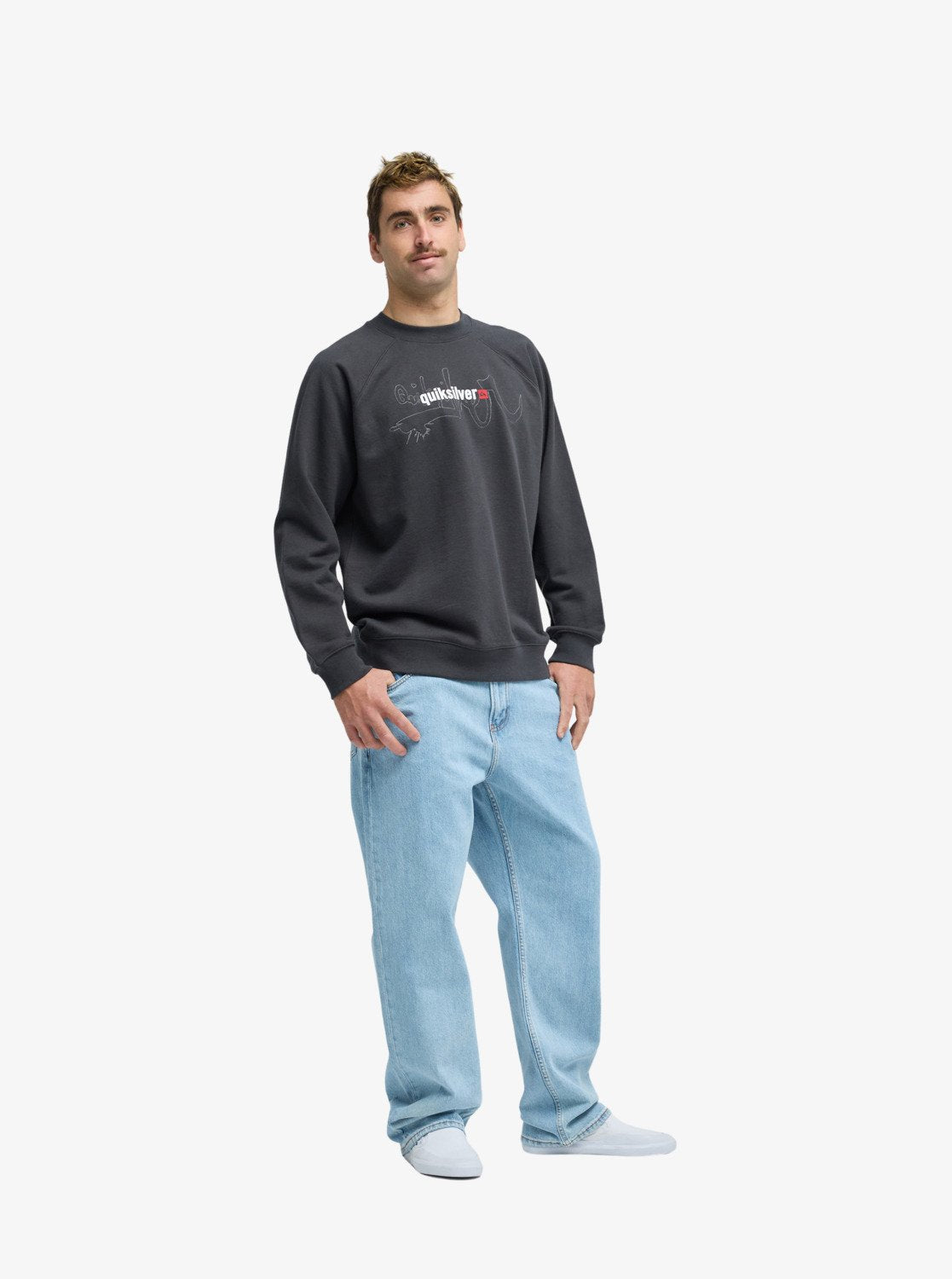 Quiksilver Young Guns Surge - Mens Surf Lifestyle Crew Neck S
