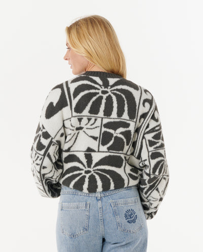 Aots-Ty Williams Jacquard Crew - Dames Surf Lifestyle Trui