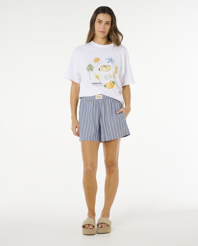 Beach Days Pinstripe Short For Women