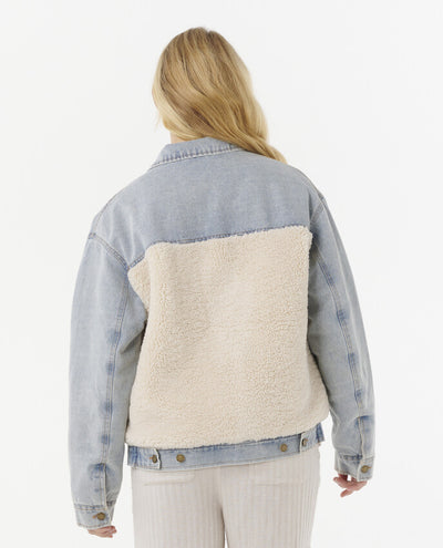 Rip Curl Cruisin. Sherpa - Womens Surf Lifestyle Denim Jacket