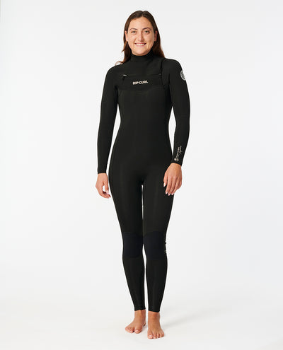 Dawn Patrol - 3/2mm Perf Wetsuit met Borstrits voor Dames