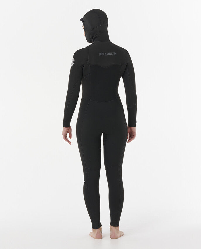 Rip Curl Dawn Patrol 5/4mm - Womens Chest Zip Hooded Winter Wetsuit