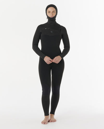 Rip Curl Dawn Patrol 5/4mm - Womens Chest Zip Hooded Winter Wetsuit