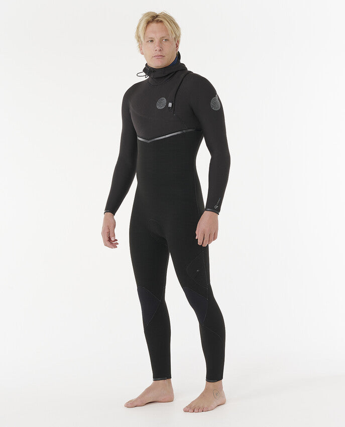 Rip Curl E-Bomb 5/4mm - Mens Zip Free Hooded Winter Wetsuit