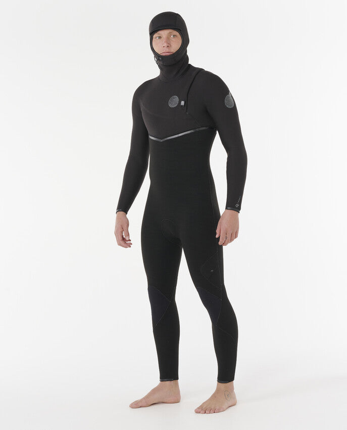 Rip Curl E-Bomb 5/4mm - Mens Zip Free Hooded Winter Wetsuit