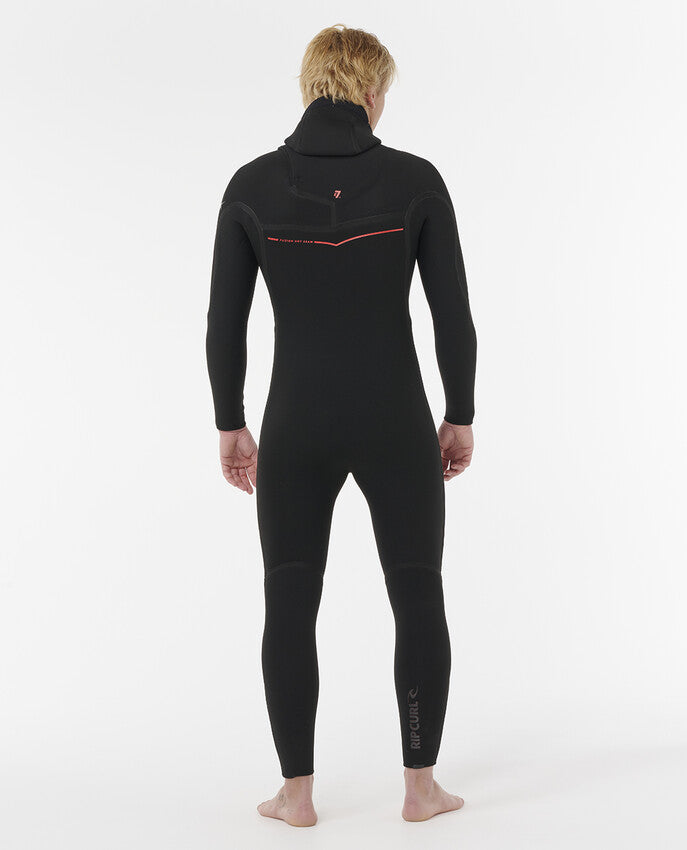 F-Bomb Fusion 5/4mm - Heren winter wetsuit met borstrits en capuchon
